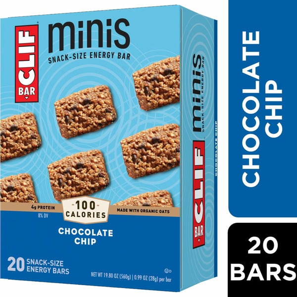 Energy & Granola Bars CLIF BAR Chocolate Chip Mini Snack-Size Energy Bars hero