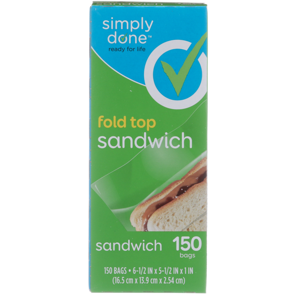 Simply Done Fold Top Sandwich Bags hero