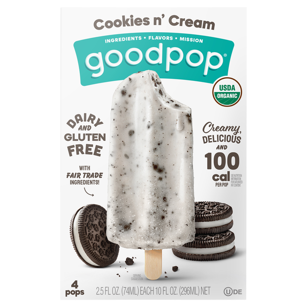 Ice Cream & Ice GoodPop Pops, Cookies N' Cream hero