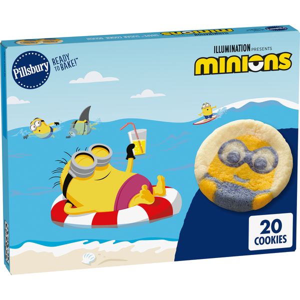 Refrigerated Pudding & Desserts Pillsbury Ready to Bake Minions Shape Sugar Cookie Dough hero