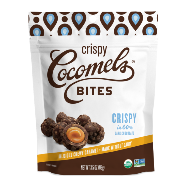 Juice & Nectars Cocomels Crispy Chocolate Covered Bites hero