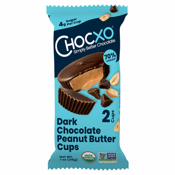 Candy & Chocolate ChocXO Dark Chocolate Peanut Butter Cups hero