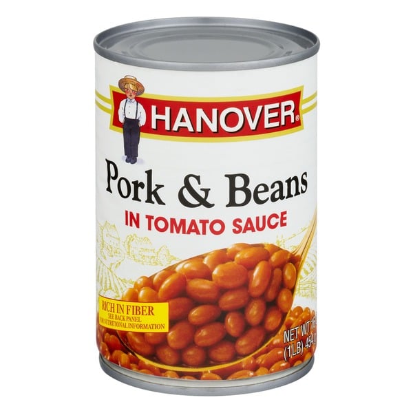 Canned Meals & Beans Hanover Pork & Beans in Tomato Sauce hero