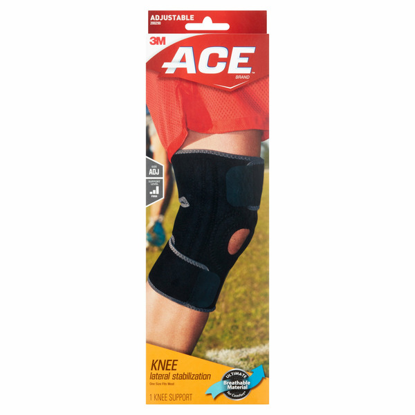 ACE With Dual Side Stabilizers Adjustable Black/gray Knee Br hero