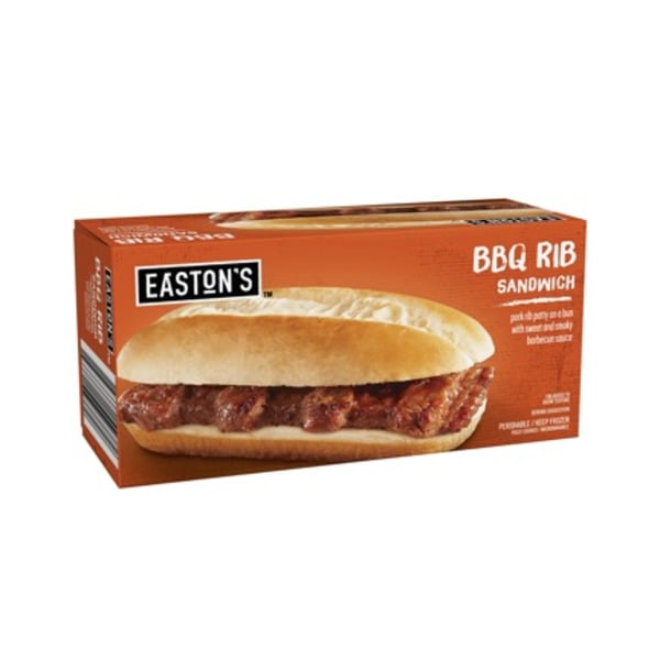 Frozen Meals Easton's Rib Sandwich hero