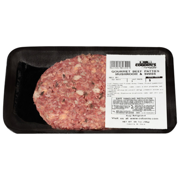 Prepared Meals Four Brothers USDA Certified Four Brothers Mushroom & Swiss Beef Patties - From Our Service Counter hero