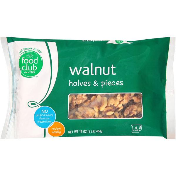 Nuts, Seeds & Dried Fruit Food Club Walnut Halves & Pieces hero