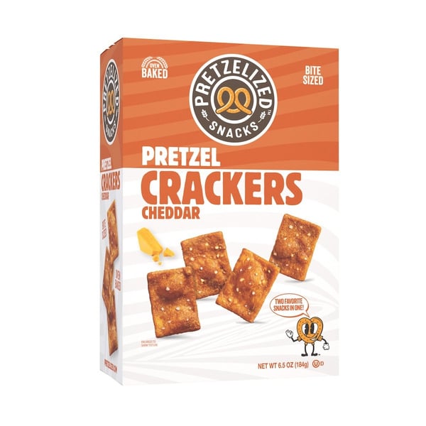 Candy & Chocolate Pretzelized Cheddar Pretzel Crackers hero