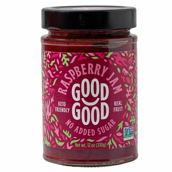 Preserved Dips & Spreads Good Good Raspberry Jam, No Added Sugar hero