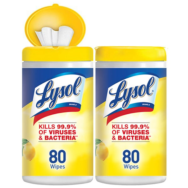 Cleaning Products Lysol Disinfecting Wipes Lemon & Lime Blossom hero