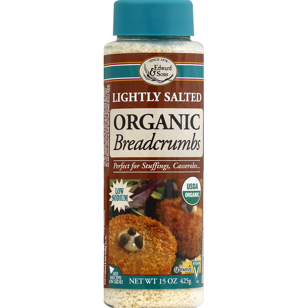 Marinades & Meat Preparation Edward & Sons Breadcrumbs, Organic, Lightly Salted hero