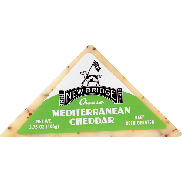 Packaged Cheese New Bridge Cheese, Mediterranean Cheddar hero