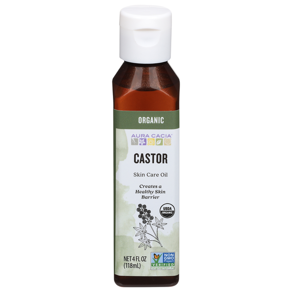 Body Lotions & Soap Aura Cacia Skin Care Oil, Organic, Castor hero