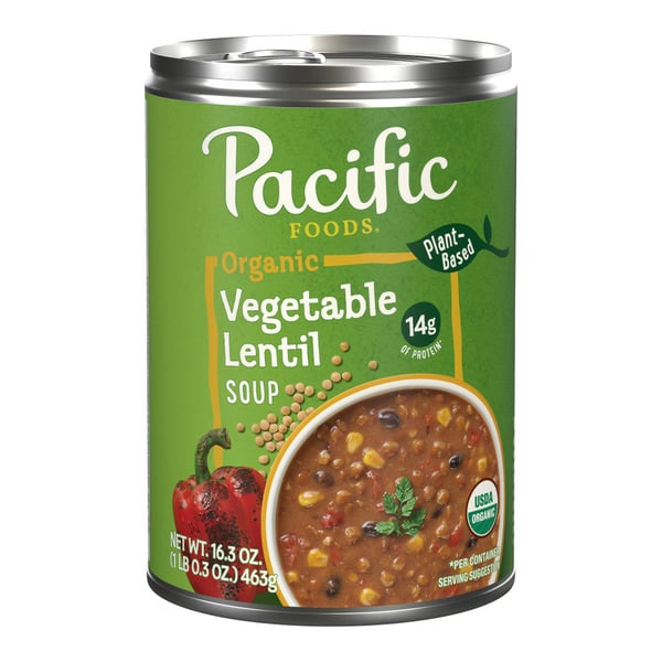 Soup, Broth & Bouillon Pacific Foods Organic Vegetable Lentil Soup hero