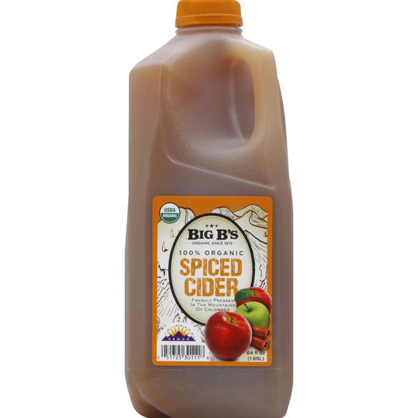 Refrigerated Big B's Spiced Cider, 100% Organic hero