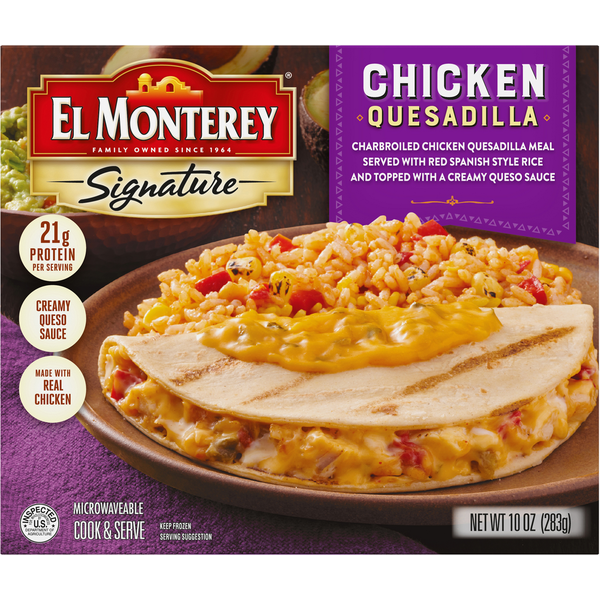 Prepared Meals El Monterey Quesadilla, Chicken hero