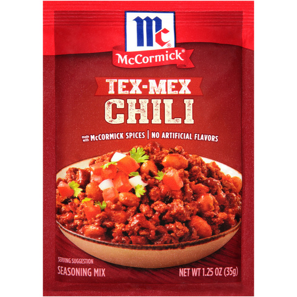 Spices & Seasonings McCormick® Tex-Mex Chili Seasoning Mix hero