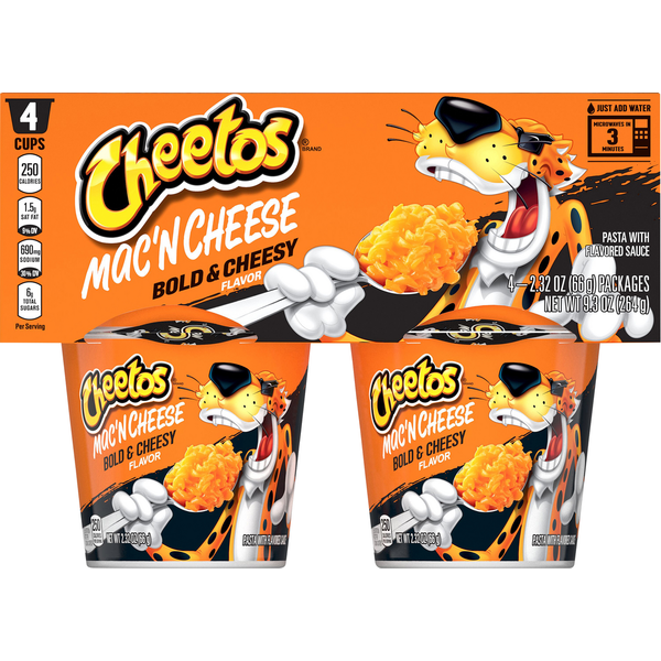 Chips & Pretzels Cheetos Mac'n Cheese, Bold & Cheesy Flavor hero