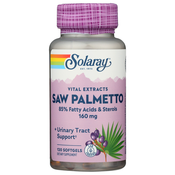 Supplement Combinations Solaray Saw Palmetto Berry Extra hero