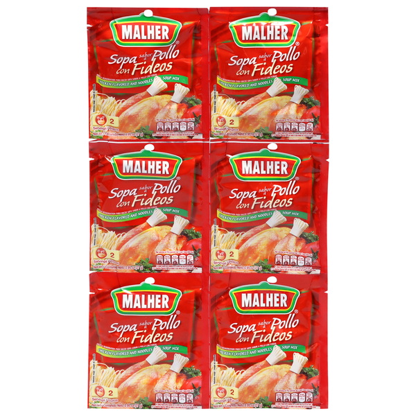 More International Foods Malher Noodles Soup Mix, Chicken Flavored hero