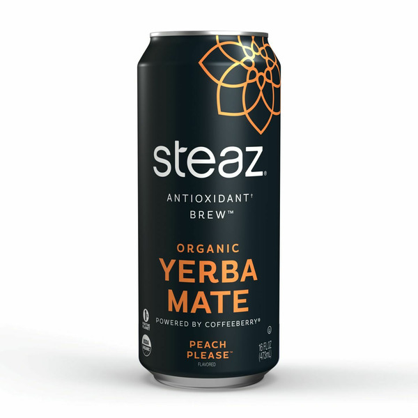 Tea Steaz Yerba Mate Peach Please hero