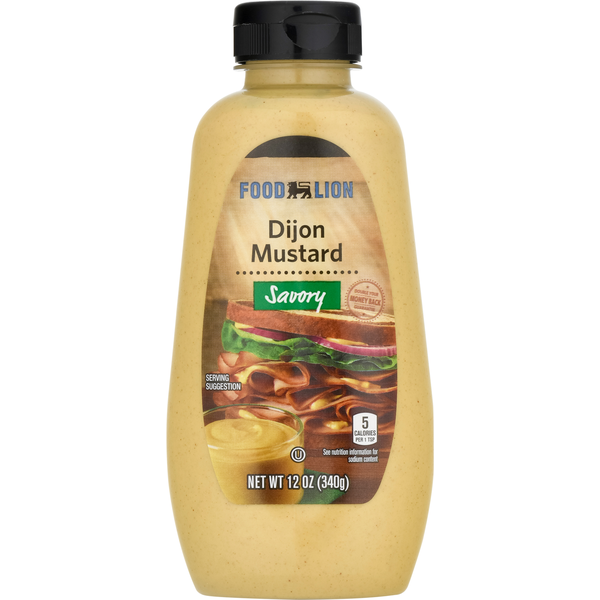 Condiments Food Lion Mustard, Dijon, Savory hero