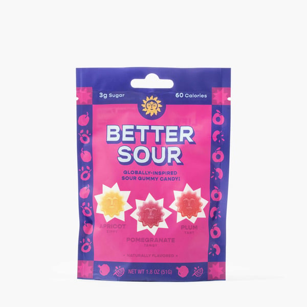 Better Sour Pomegranate, Apricot Plum, Sour, Gummy Candy hero