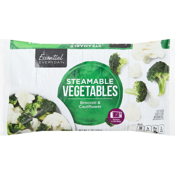 Frozen Produce Essential Everyday Broccoli Cauliflower Steamables hero