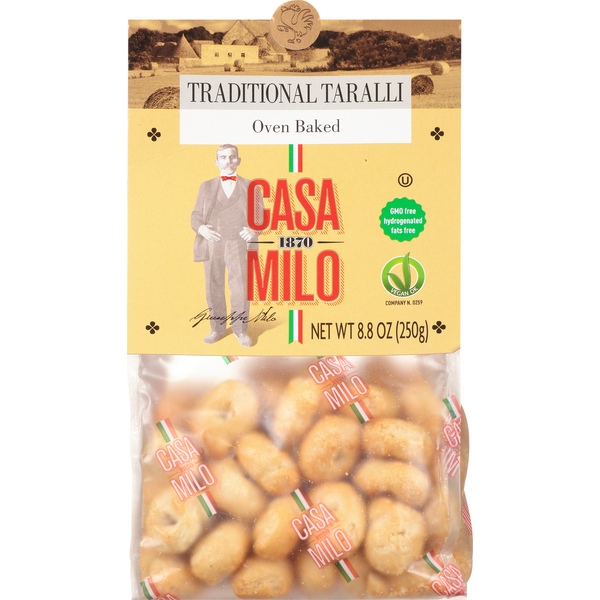 Crackers Casa Milo Taralli, Traditional, Oven Baked hero