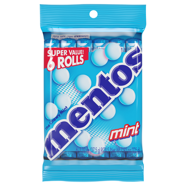 Mint & Gum Mentos Candy, Mint, Chewy hero