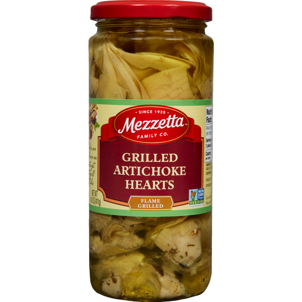 Canned & Jarred Vegetables Mezzetta Grilled Artichoke Hearts hero