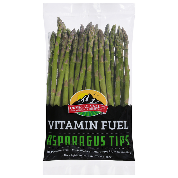 Packaged Vegetables & Fruits Crystal Valley Foods Asparagus Tips hero