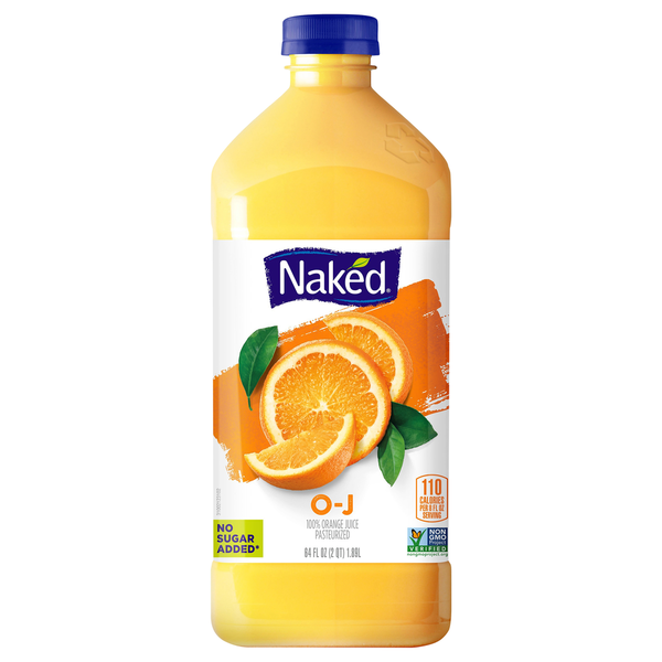 Refrigerated Naked 100% Orange Juice, O-J hero