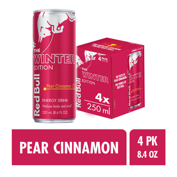 Energy & Sports Drinks Red Bull Winter Edition Pear Cinnamon Energy Drink hero