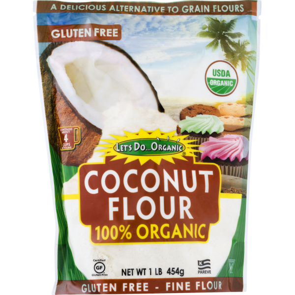 Baking Ingredients Let's Do Organic Coconut Flour, Organic hero