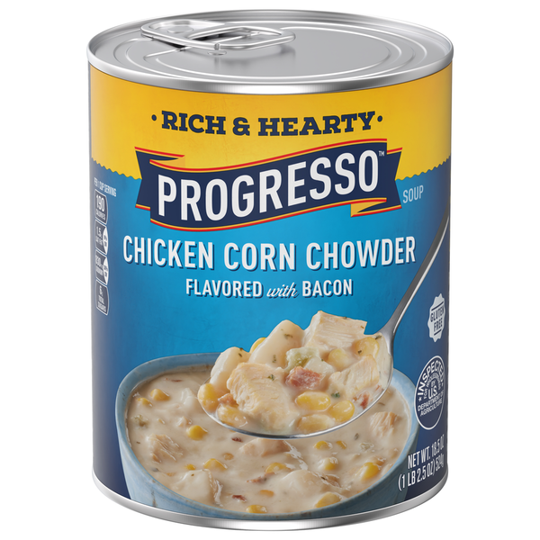 Soup, Broth & Bouillon Progresso Soup, Chicken Corn Chowder hero