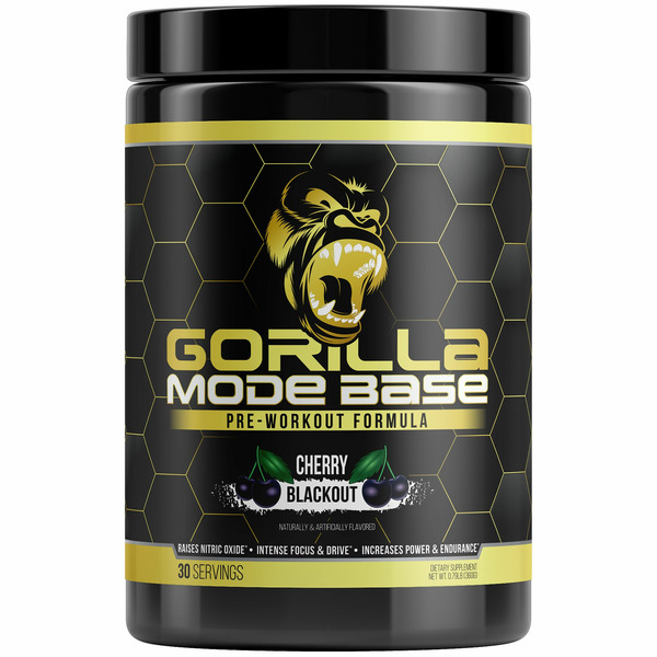 Pre-Workout Gorilla Mind Base Preworkout Cherry Blackout hero