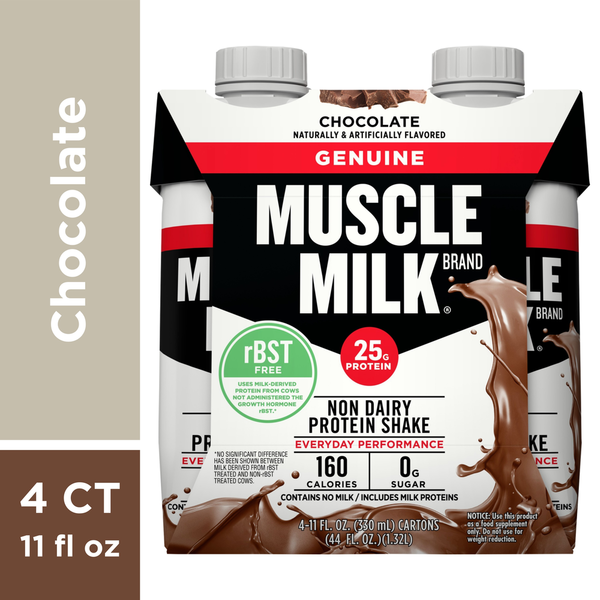 Protein & Meal Replacements MUSCLE MILK Genuine Protein Shake, Chocolate - Pack hero