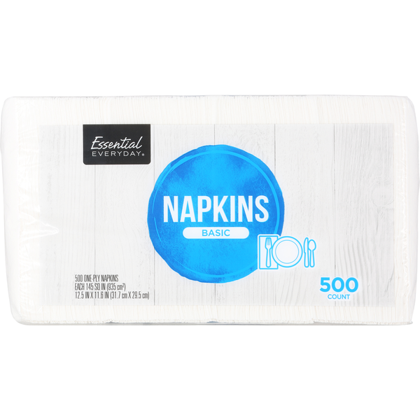 Paper Goods Essential Everyday Napkins, Basic, One-Ply hero