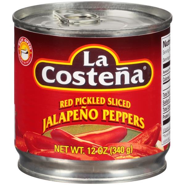 Canned & Jarred Vegetables La Costeña Red Pickled Sliced Jalapeno Peppers hero