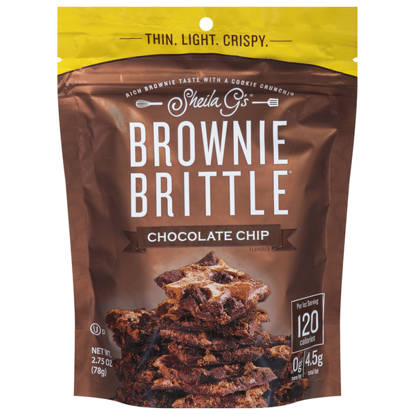 Pantry Sheila G's Brownie Brittle, Chocolate Chip Flavored hero