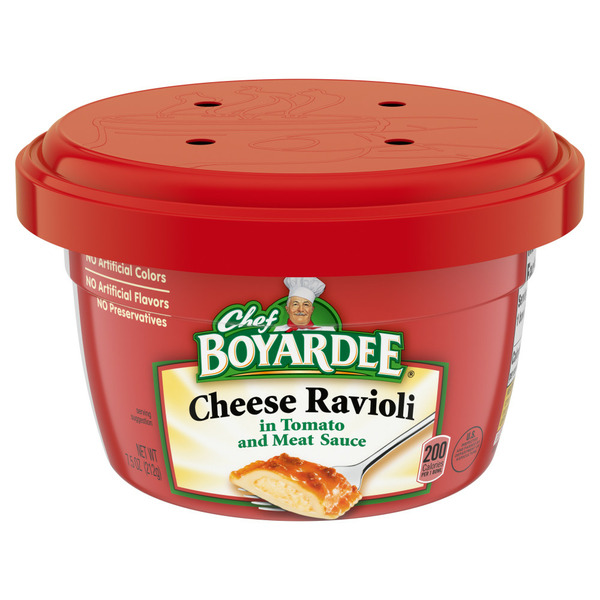 Canned Meals & Beans Chef Boyardee Cheese Ravioli, Microwavable Bowl hero