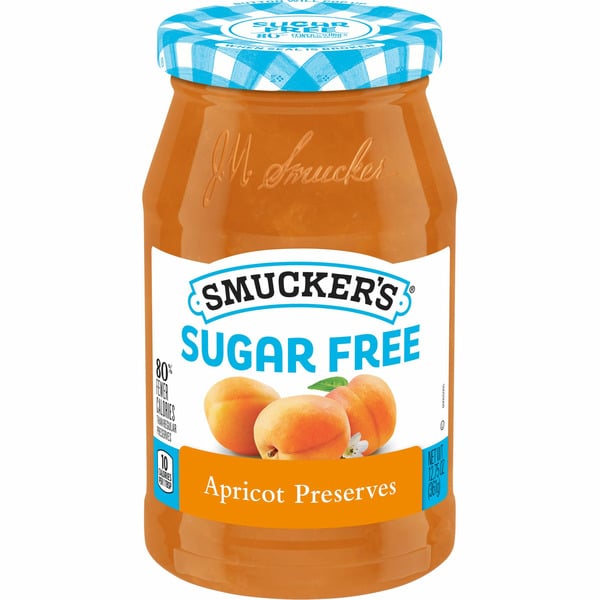 Spreads Smucker's Sugar Free Apricot Preserves Sweetened with Splenda hero