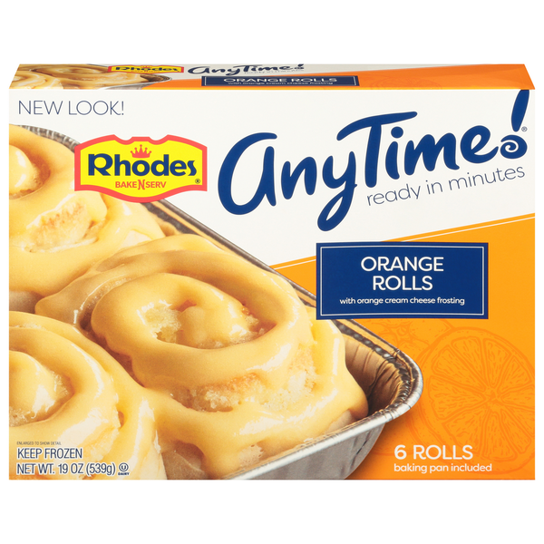 Frozen Dessert Rhodes Bake-N-Serv Rolls, Orange hero