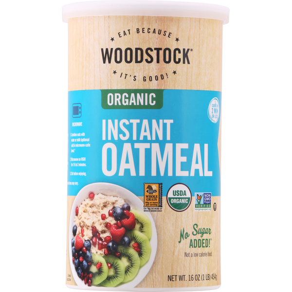 Cereal & Granola WOODSTOCK Organic Instant Oatmeal hero