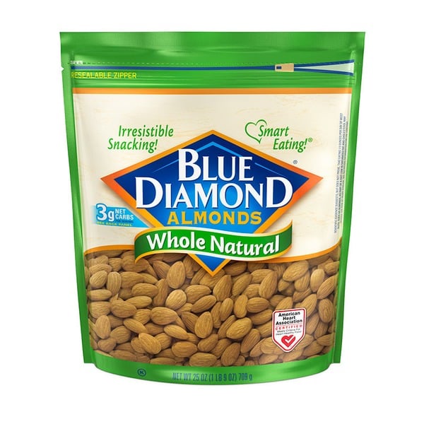 Nuts, Seeds & Dried Fruit Blue Diamond Almonds, Whole Natural hero