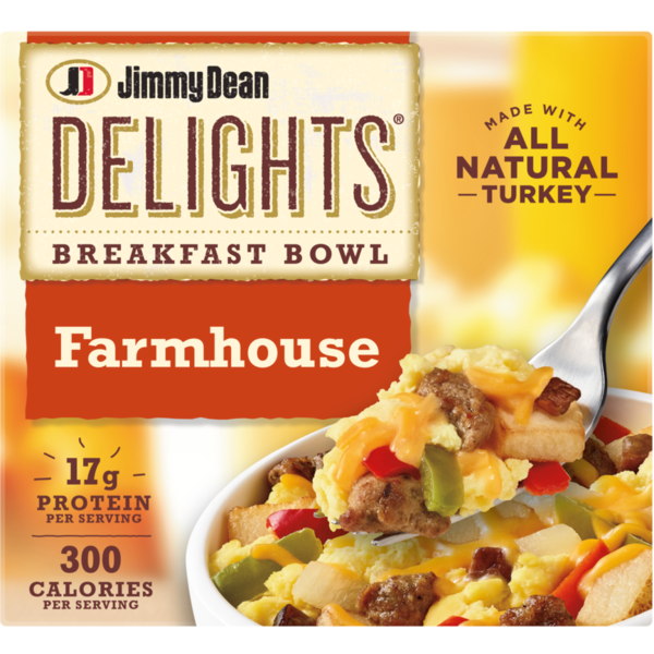 Jimmy Dean Farmhouse Breakfast Bowl, Frozen, 7 oz Bowl hero