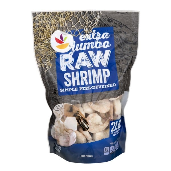 Prepared Meals Store Brand Raw Simple Peel Deveined Shrimp Extra Jumbo hero