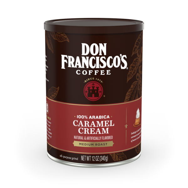 Coffee Don Francisco's Coffee Caramel Cream Flavored Ground Coffee hero