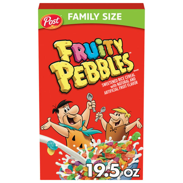 Cereal Post Fruity PEBBLES Breakfast Cereal, Gluten Free hero